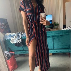 Maxi button up dress